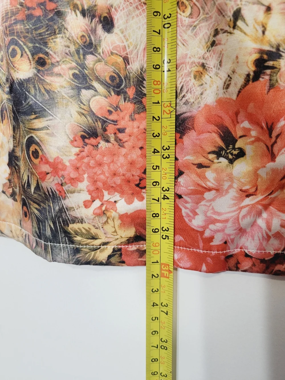 Super Stition Abstract Orange Floral Pattern Sleeveless Cocktail Dress Size XL - Picture 12 of 14